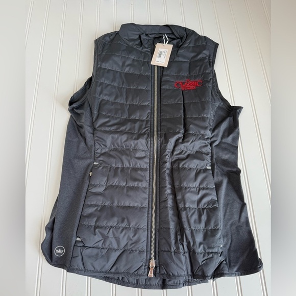 Peter Millar Jackets & Blazers - Peter Millar Lizzie Hybrid Vest Womens Medium Full Zip Classic Homes NEW 1170